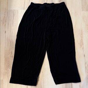 Chico's Black Elastic Waist Pants Sz 6 D2
